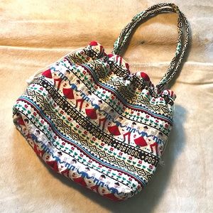 Vintage Handmade Portugal 🇵🇹 Graphic Tote/Purse